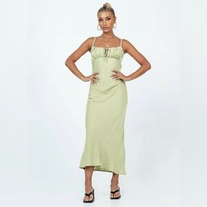 Princess Polly - Nicoleta midi dress green - US 4 - never worn